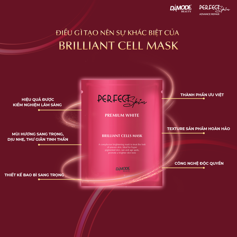 Mặt Nạ Tinh Chất Cô Đặc Trắng Da, Mờ Thâm, Sạm - Brilliant Cell Mask [3]