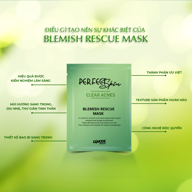 Mặt Nạ Tinh Chất Cô Đặc Cho Da Dầu Mụn - Blemish Recue Mask [3]