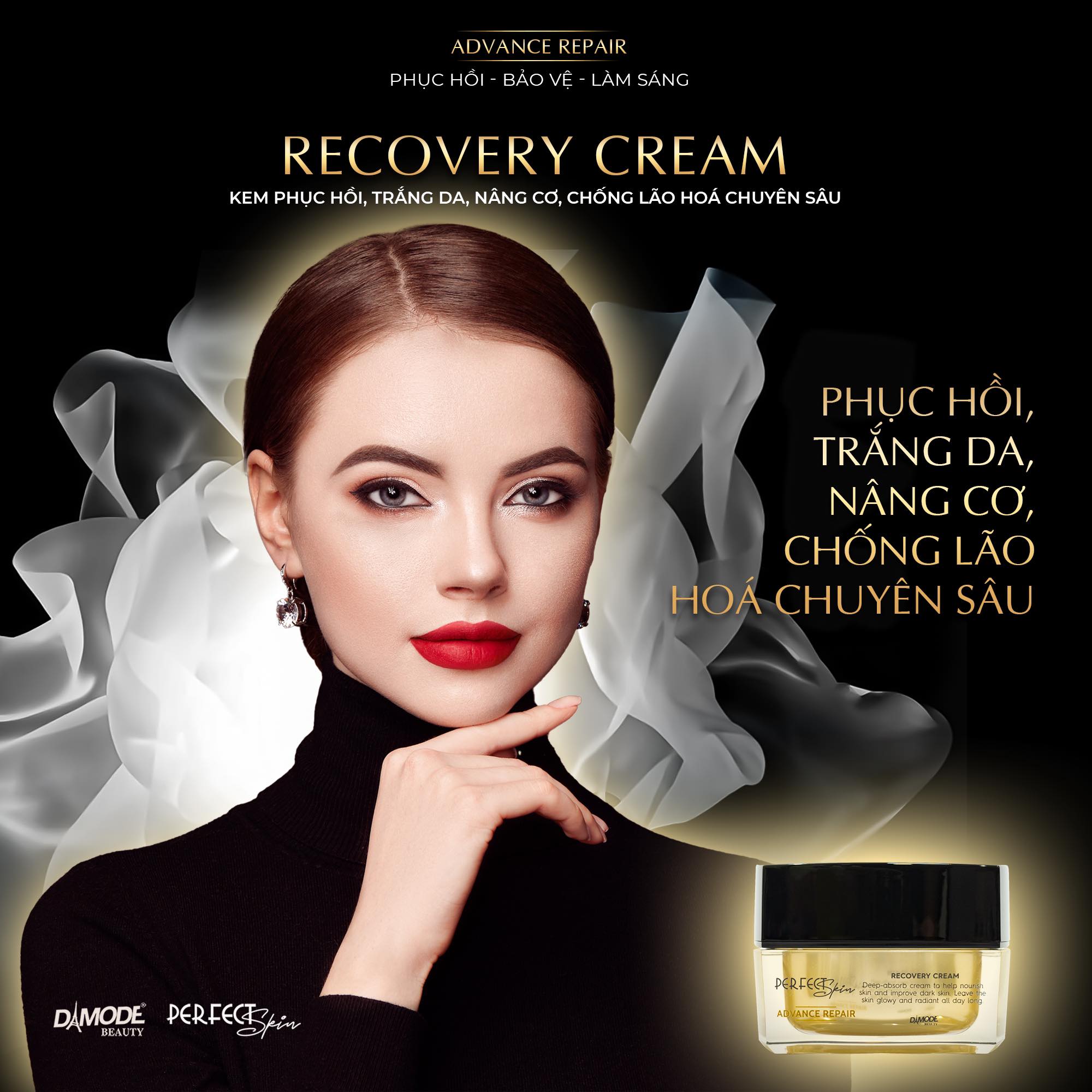 Kem phục hồi, trắng da, nâng cơ, chống lão hoá chuyên sâu - Recovery Cream