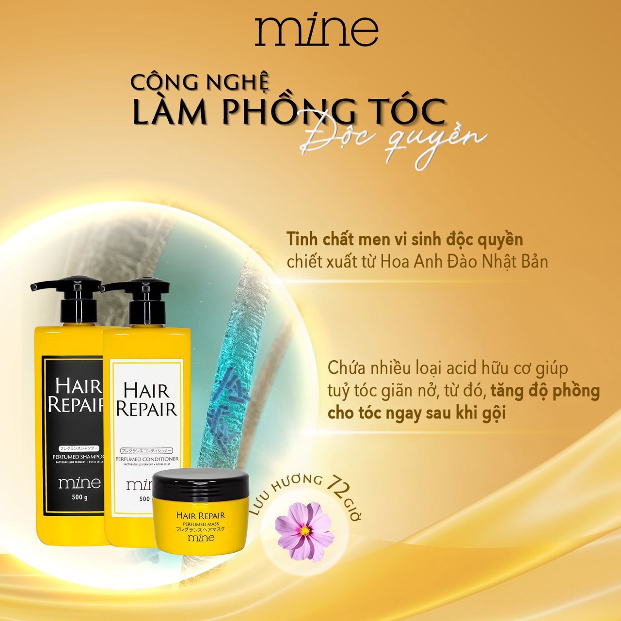 Dầu gội Mine Hair Repair Perfumed Shampoo 