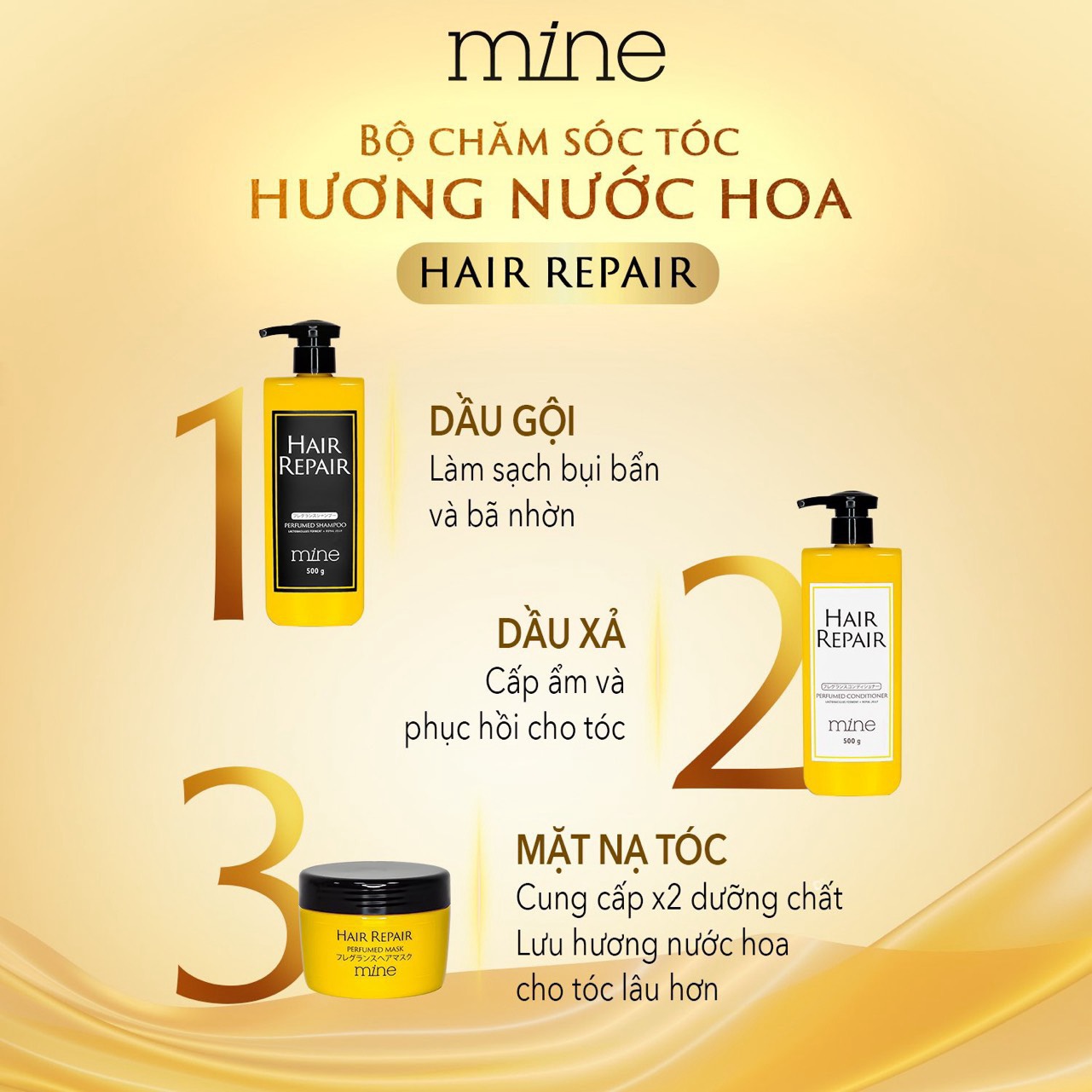 Mặt nạ tóc Mine Hair Repair Perfumed Mask 