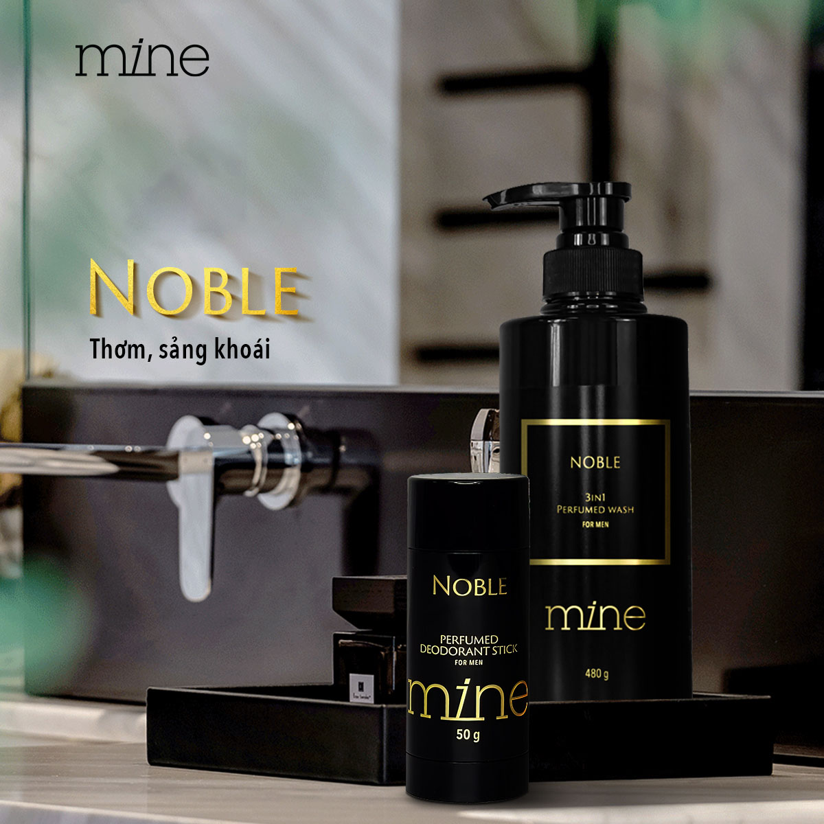 Sáp khử mùi Mine Perfumed Deodorant Stick For Men Noble 