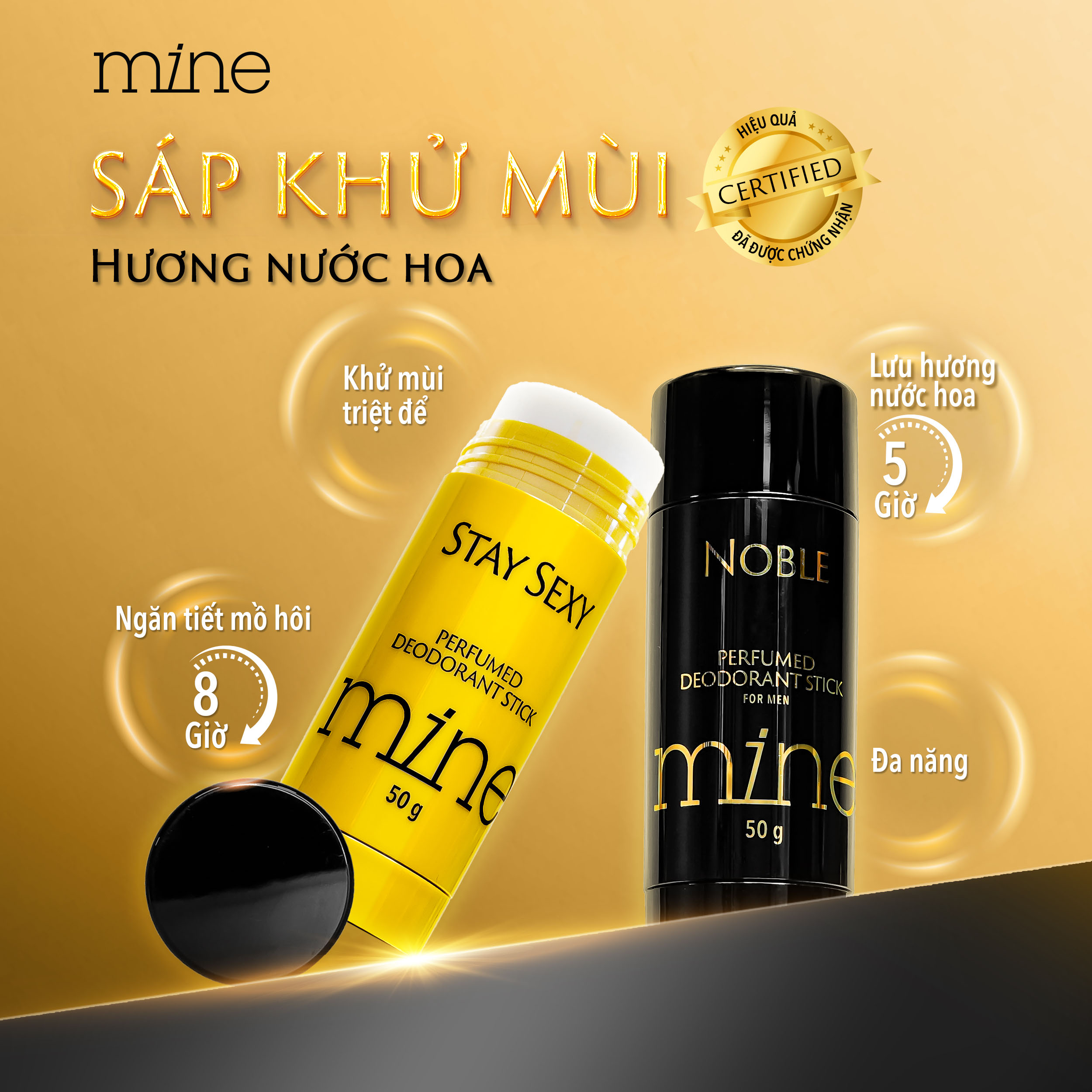 Sáp khử mùi Mine Perfumed Deodorant Stick For Men Noble 